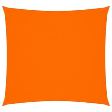 Vidaxl Senčno jadro oksford blago kvadratno 7x7 m oranžno