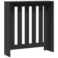 Vidaxl Pokrov za radiator črn 78x20x82 cm inženirski les