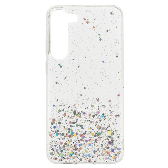 Onasi Silikonski ovitek z bleščicami SPARKLE za Samsung Galaxy A56 - prozoren