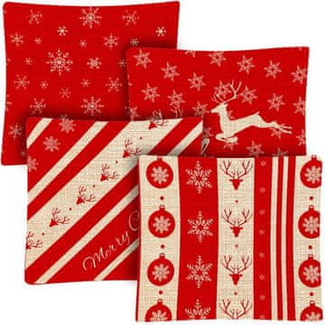 Ruhhy Okrasna prevleka za vzglavnik 45x45cm - komplet 4 kosov. Ruhhy