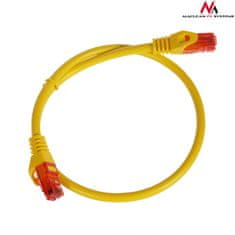 Maclean MCTV-300 Y 47260 UTP patchcord cat6 kabel od vtiča do vtičnice 0,5 m rumene barve