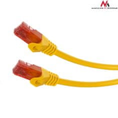 Maclean MCTV-300 Y 47260 UTP patchcord cat6 kabel od vtiča do vtičnice 0,5 m rumene barve
