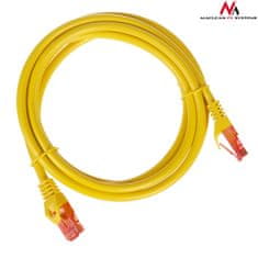 Maclean MCTV-302 Y 47274 UTP patchcord cat6 kabel od vtiča do vtičnice 2m, rumena barva