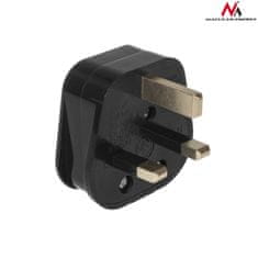Maclean MCE193 52067 Britanski vtič črne barve za montažo kabla 13A 230V UK 3 pin