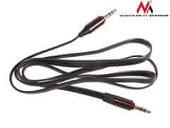 Maclean Maclean Kabel, priključek Jack 3,5 mm, ploščat, kovinski priključek, 2 m, črn, MCTV-695 B