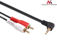 Maclean Kabel Maclean, Mini jack 3,5 mm, kotni, 2RCA, 1 m, črn, MCTV-824