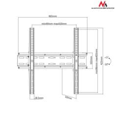 Maclean Nosilec Maclean za televizor ali monitor, max VESA 400x400, 32-70", 35 kg, črn, MC-748