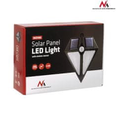 Maclean Maclean LED svetilka, sončna, stenska, z detektorjem gibanja, 6 LED, 2x sončna, MCE168