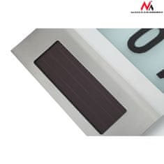 Maclean Lampa solarna LED Maclean, z numerem domu, MCE172