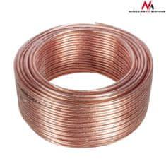 Maclean Maclean prozoren PVC zvočniški kabel, 2*1,5 mm2 / 48*0,20 CCA 3,5*7,0 mm, 25 m, MCTV-510