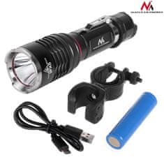 Maclean LED svetilka Cree 800 lumnov Maclean, polnilec, nosilec za kolo, MCE220