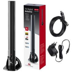 Maclean Maclean DVB-T/T2 HEVC TV antena, notranja, LTE rog, 5G filter, max izhodna raven 100dB?V, MCTV-930