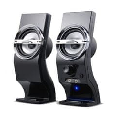 AUDIOCORE 6W Audiocore računalniški zvočniki, USB, črni, AC805