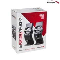 AUDIOCORE 6W Audiocore računalniški zvočniki, USB, črni, AC805