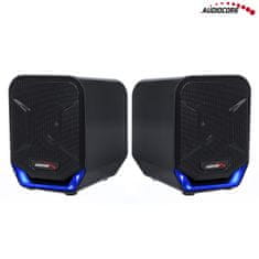 AUDIOCORE 6W USB modro-črni računalniški zvočniki Audiocore AC865 B