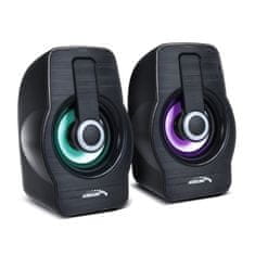 AUDIOCORE Računalniški zvočniki Audiocore, 6 W, USB, črni, AC855 B