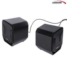 AUDIOCORE 6W USB modro-črni računalniški zvočniki Audiocore AC865 B