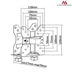 Maclean Maclean, držalo za mini PC NUC MAC, univerzalno, do 5 kg, črno, MC-720