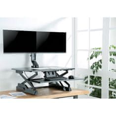 Maclean Namizni nosilec Maclean za dva monitorja / dvojni monitor, vesa 75x75 100x100, 17"-27", max 14kg, MC-854