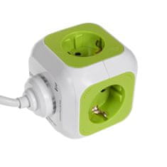 GreenBlue MagicCube četverna vtičnica, 2 usb vhoda 1,4 m GreenBlue GB118G Nemška različica