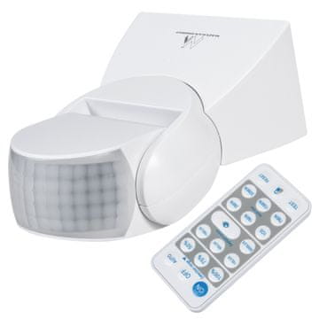 Maclean Maclean PIR detektor gibanja, infrardeči, z daljinskim upravljalnikom, max. 800W (žarnica), max. 1200W (LED), MCE241