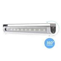 Maclean Maclean LED luč za kuhinjo, pod omarico, 9 SMD, baterijsko napajanje, PIR senzor vklopa/izklopa, MCE166
