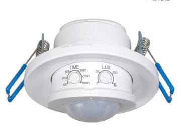 Maclean Maclean PIR detektor gibanja, infrardeči, za vgradnjo, domet 6 m, 800W/400W, MCE130