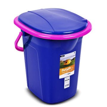 GreenBlue Potovalni WC GreenBlue GB320BR, mornarsko modra in roza barva