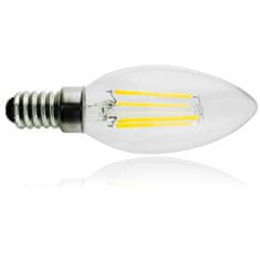 Maclean Maclean, Žarnica LED z žarilno nitko E14, 4W, 230V, topla bela 3000K, 400lm, Retro edisonova dekorativna sveča C35, MCE285