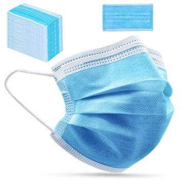 ProMedix Maska za enkratno uporabo FFP2 - komplet 50 kosov - modra barva 50 kosov osebnih zaščitnih mask Promedix PR-205