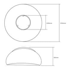 Maclean Maclean difuzor, Reflektor, Za LED 30W, CW, Material: PC, MCE415