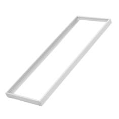Maclean Okvir za površinsko montažo stropnih panelov Maclean, LED Energy, 1195 x 295 mm, višina 5 cm, bel aluminij, MCE542