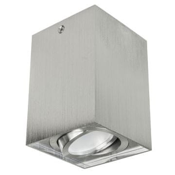 Maclean Macleanova cevna / površinska svetilka, reflektor, halogenska, kvadratna, aluminijasta, GU10, 80x80x115mm, mat krom, MCE426 C/M,