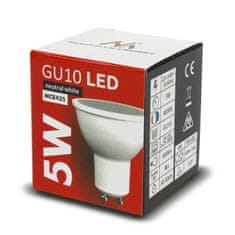 Maclean Maclean LED žarnica, GU10, 5W, 220-240V~, 50/60Hz, topla bela, 3000K, 400 lumnov, MCE435 WW