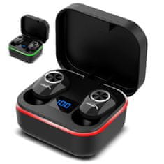 AUDIOCORE TWS BT 5.1 Audiocore slušalke v ušesih s 300 mAh polnilno bazo, 30 mAh slušalke, črne AC580