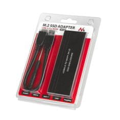 Maclean Ohišje za pogone Maclean, SSD M.2, NGFF, USB 3.0, velikosti 2230/2240/2260/2280, aluminijasto ohišje, MCE582