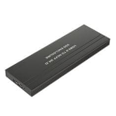 Maclean Ohišje za pogone Maclean, SSD M.2, NGFF, USB 3.0, velikosti 2230/2240/2260/2280, aluminijasto ohišje, MCE582