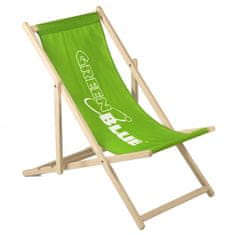 GreenBlue GreenBlue GB183 bukov klasični ležalnik z lastnim potiskom