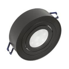 Maclean Maclean vgradni nosilec, LED cev, ušesce, SPOT, za svetlobne vire MR16/GU10, črna, 94x32mm, okrogla, alu, MCE462 B