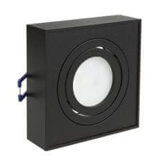 Maclean Maclean vgradni nosilec, LED cev, ušesce, SPOT, za MR16/GU10, črna, 94x94x32mm, kvadratna, alu, MCE464 B