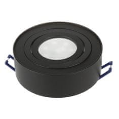 Maclean Maclean vgradni nosilec, LED cev, ušesce, SPOT, za svetlobne vire MR16/GU10, črna, 94x32mm, okrogla, alu, MCE462 B