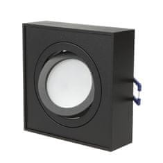 Maclean Maclean vgradni nosilec, LED cev, ušesce, SPOT, za MR16/GU10, črna, 94x94x32mm, kvadratna, alu, MCE464 B