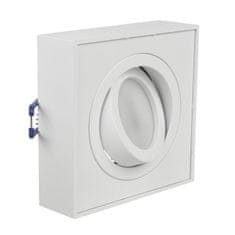 Maclean Svetilka, viseča, stropna svetilka Maclean, za svetlobne vire MR16/GU10, bela, 94x94x32mm, kvadratna, alu, MCE464 W