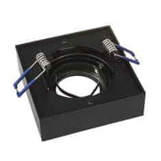 Maclean Maclean vgradni nosilec, LED cev, ušesce, SPOT, za MR16/GU10, črna, 94x94x32mm, kvadratna, alu, MCE464 B