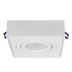 Maclean Svetilka, viseča, stropna svetilka Maclean, za svetlobne vire MR16/GU10, bela, 94x94x32mm, kvadratna, alu, MCE464 W