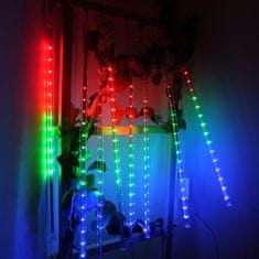 Maclean Maclean Solarne LED luči, dolžina 2,4 m, 144 LED diod, 8 RGB sipin, način padajoče sipine, Li 800mAh baterija, MCE412