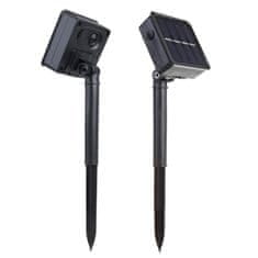 Maclean Maclean Solarne LED luči, dolžina 2,4 m, 144 LED diod, 8 RGB sipin, način padajoče sipine, Li 800mAh baterija, MCE412