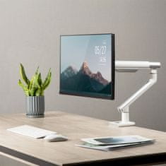 Ergo Office Ergo Office nosilec za monitor, premium s plinsko vzmetjo, dvojna roka, 17"-32", 9 kg, bela, ER-437