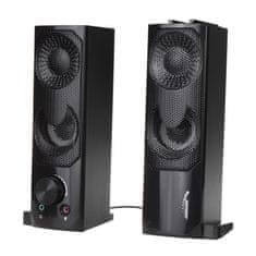 AUDIOCORE Audiocore 3Wx2 računalniški zvočniki soundbar, LED, USB 5v, linijski vhod, AC955
