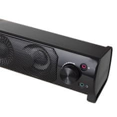 AUDIOCORE Audiocore 3Wx2 računalniški zvočniki soundbar, LED, USB 5v, linijski vhod, AC955